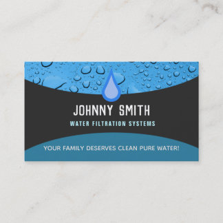 Water Filter Business Cards