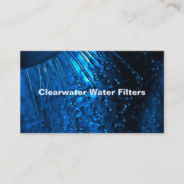 Water Filter Service Business Card (Front)