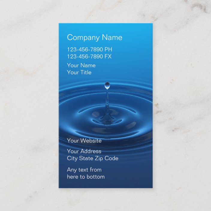 water-filter-system-business-cards-zazzle