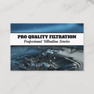 Water Filtration Service Business Card