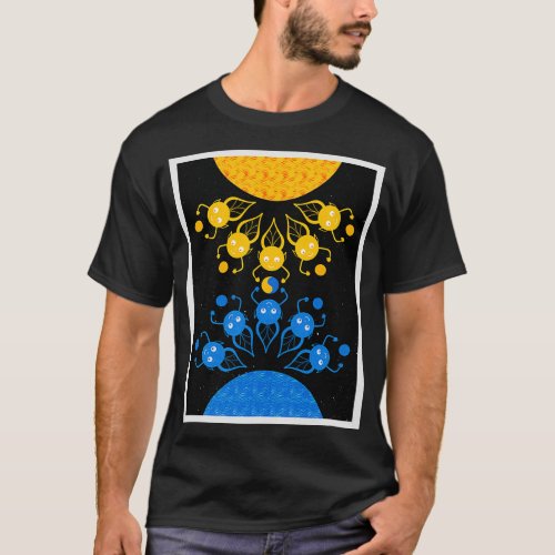Water Fire Elements Unity T_Shirt
