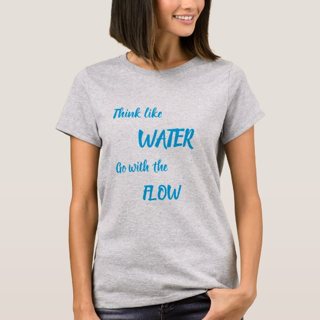 Water Flows T-shirt by Amethyst Wynter (Front)