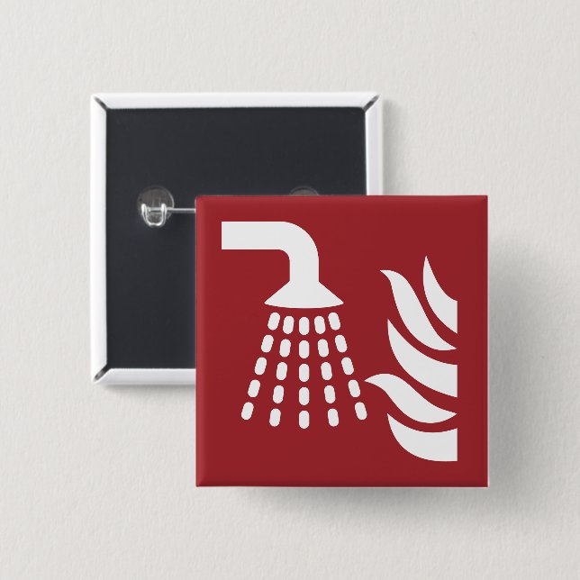 Water Fog Applicator Safety Sign Button (Front & Back)