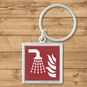 Water Fog Applicator Safety Sign Keychain