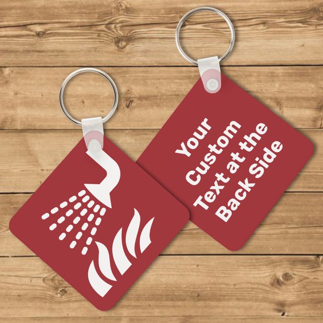 Water Fog Applicator Safety Sign Keychain (Creator Uploaded)