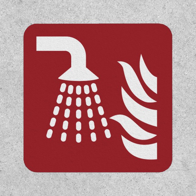 Water Fog Applicator Safety Sign Patch (Front)