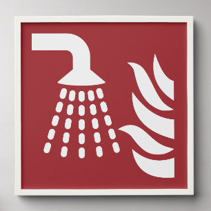Water Fog Applicator Safety Sign Peel And Stick Photo Tile