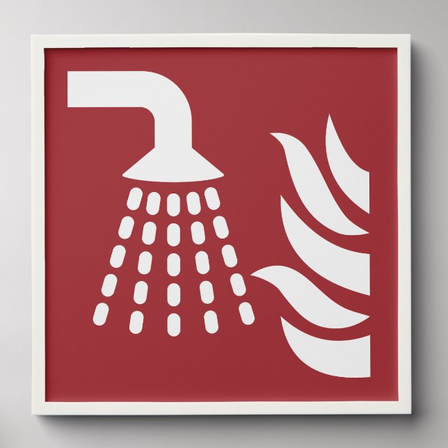 Water Fog Applicator Safety Sign Peel And Stick Photo Tile (Front Set)