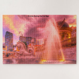 Water Fountains in Las Vegas Jigsaw Puzzle
