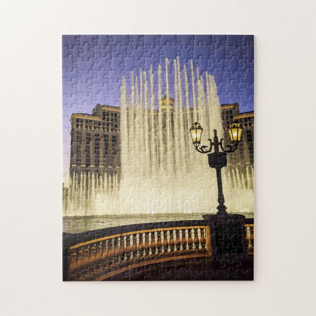 Water Fountains in Las Vegas Jigsaw Puzzle (Vertical)