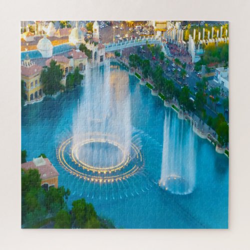 Water Fountains in Las Vegas Jigsaw Puzzle