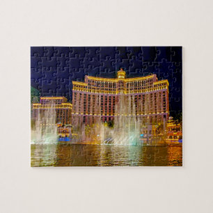 Water Fountains in Las Vegas Jigsaw Puzzle