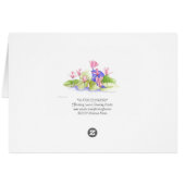 Water Fowers Card (Back Horizontal)
