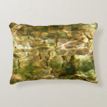 Water from Hot Springs Green-Gold Nature Accent Pillow