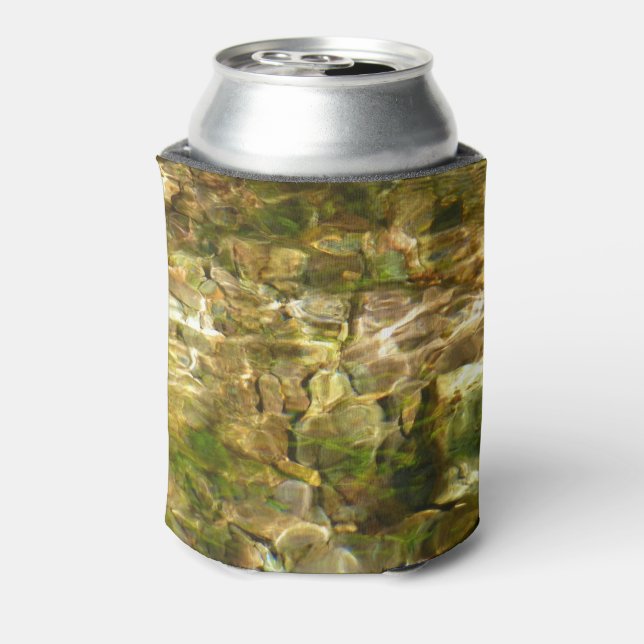 Water from Hot Springs Green-Gold Nature Can Cooler (Can Back)