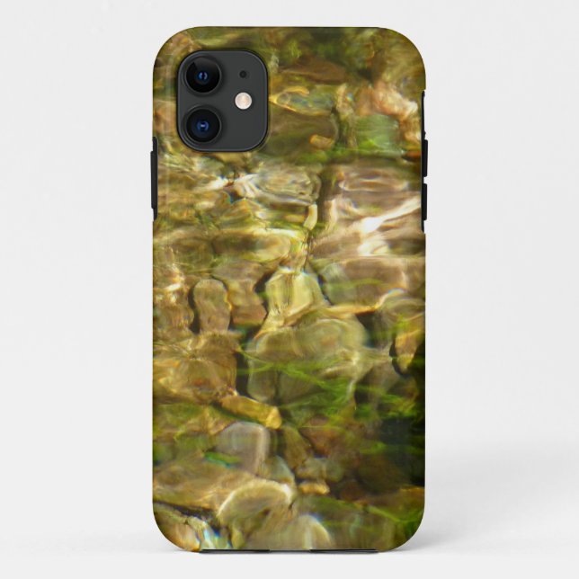 Water from Hot Springs Green-Gold Nature Case-Mate iPhone Case (Back)