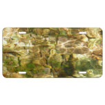 Water from Hot Springs Green-Gold Nature License Plate