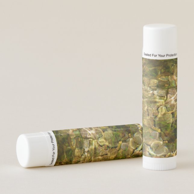 Water from Hot Springs Green-Gold Nature Lip Balm (Front)
