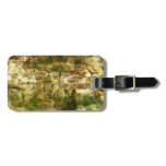 Water from Hot Springs Green-Gold Nature Luggage Tag