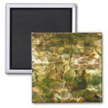 Water from Hot Springs Green-Gold Nature Magnet