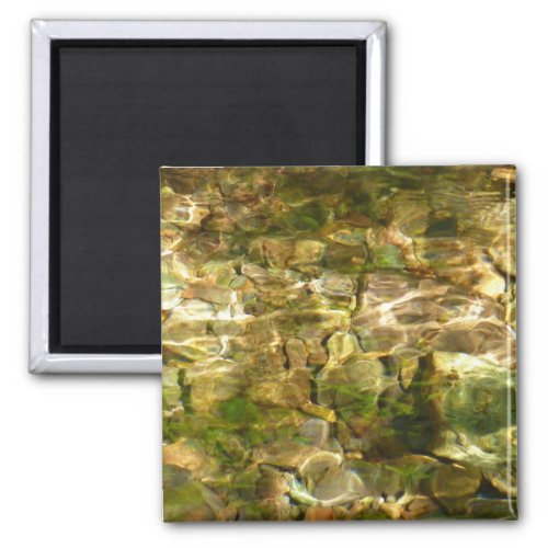 Water from Hot Springs Green_Gold Nature Magnet