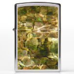 Water from Hot Springs Green-Gold Nature Zippo Lighter