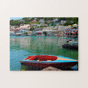 Water Front Grenada Caribbean. Jigsaw Puzzle