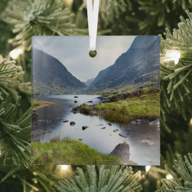 Water | Gap of Dunloe County Kerry Ireland Glass Ornament (Insitu)