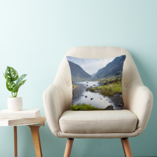 Water   Gap of Dunloe County Kerry Ireland Throw Pillow