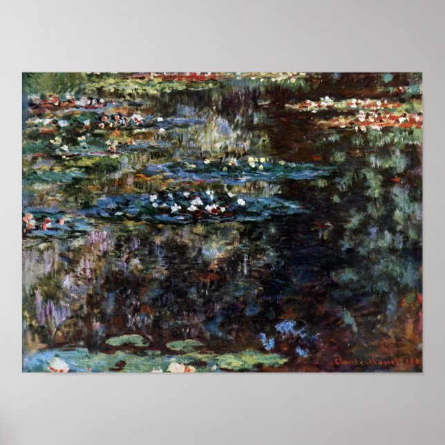 Water Garden at Giverny, France by Claude Monet Poster (Front)