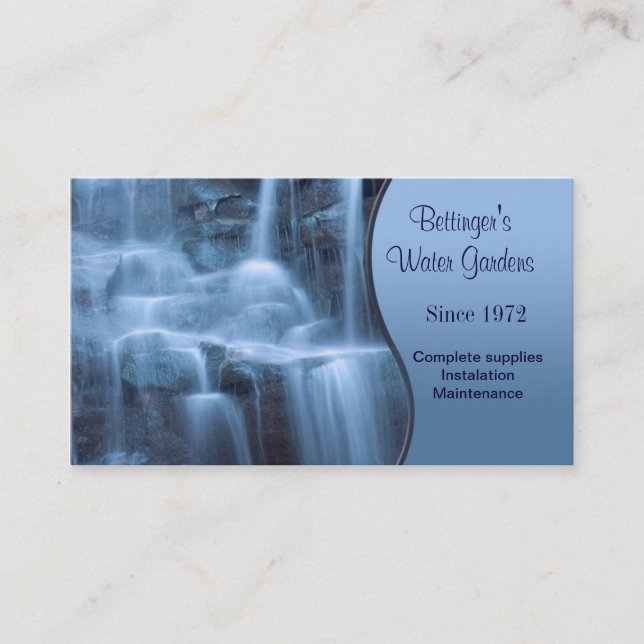 Water Garden Business Card (Front)