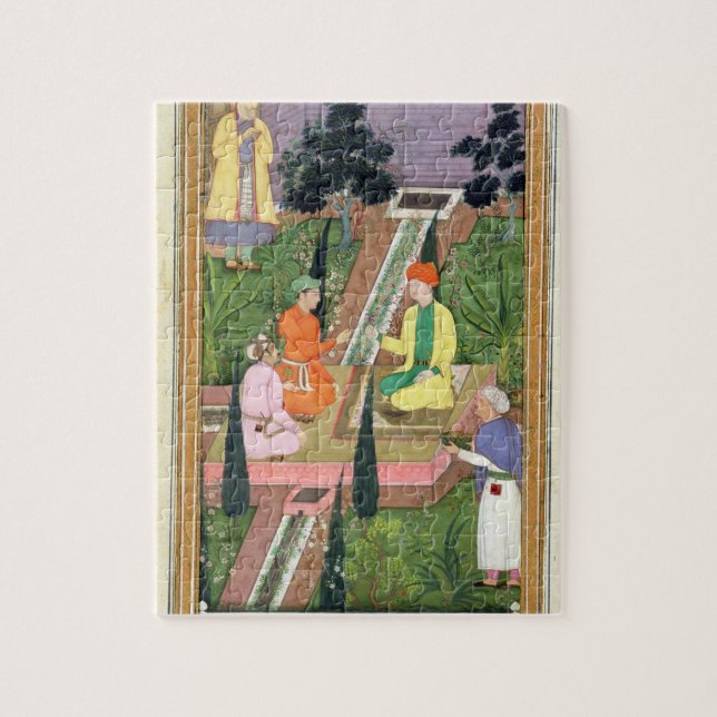 Water gardens, from the Clive Album (gouache on pa Jigsaw Puzzle (Vertical)