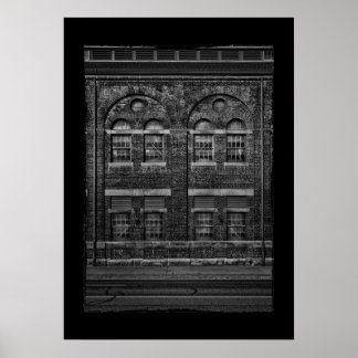 Water Gas Purification House No 3 with Border Poster