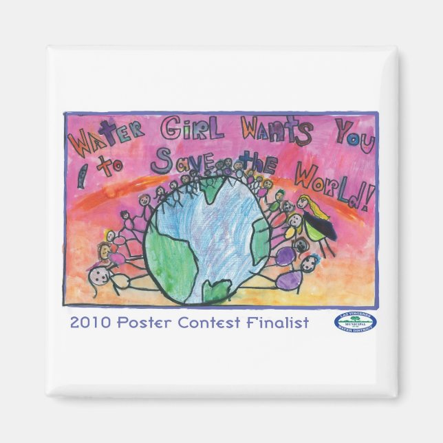 Water Girl Wants You to Magnet (Front)