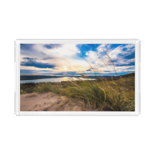 Water | Glen Lake Sleeping Bear Dunes Michigan Acrylic Tray (Front)