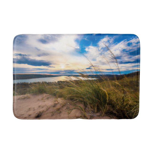 Water | Glen Lake Sleeping Bear Dunes Michigan Bath Mat (Front)