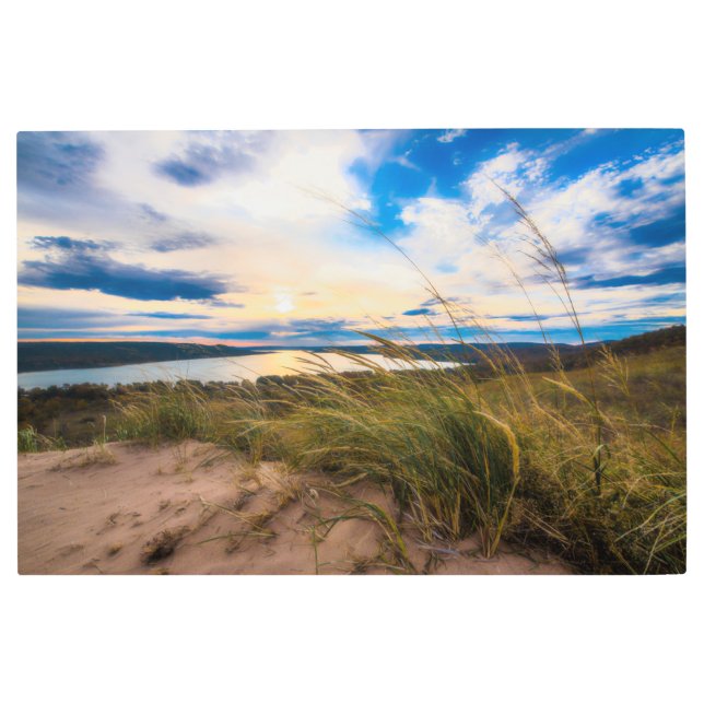 Water | Glen Lake Sleeping Bear Dunes Michigan Metal Print (Front)