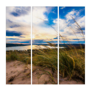 Water   Glen Lake Sleeping Bear Dunes Michigan Triptych