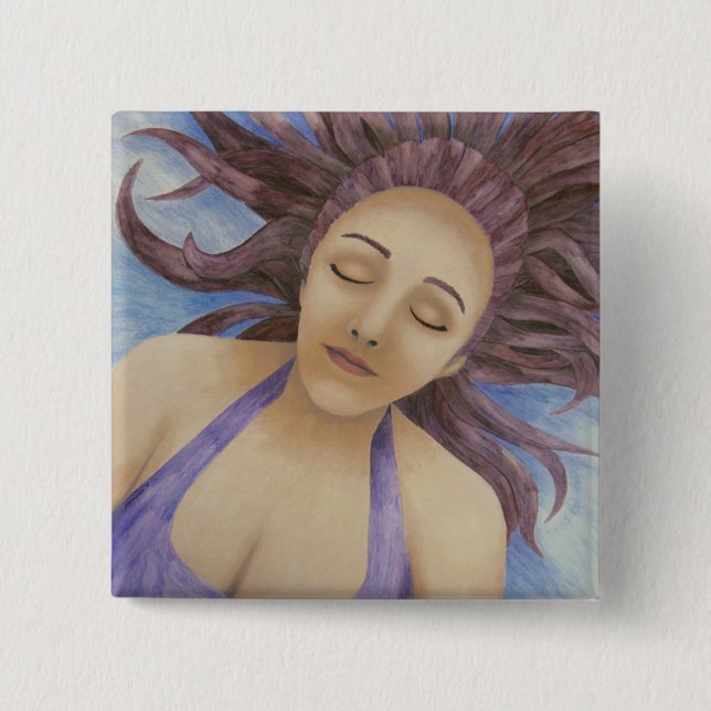 Water Goddess Floating Button (Front)