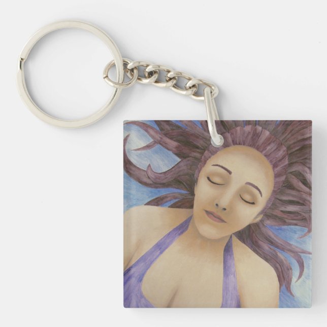 Water Goddess Floating Keychain (Front)