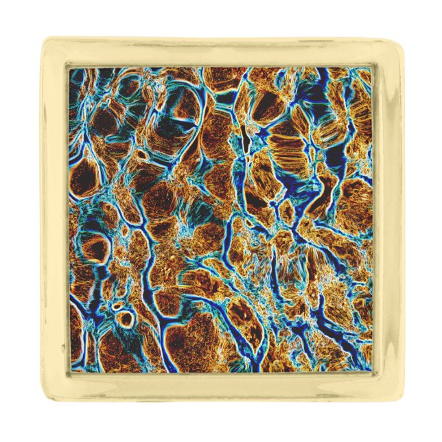 WATER GOLD FINISH LAPEL PIN (Front)