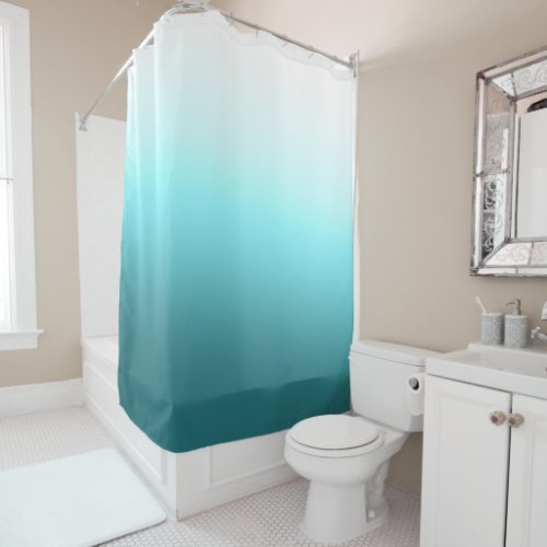 Water Gradient S01 Shower Curtain