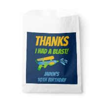 Water Gun Battle Thanks I Had A Blast Favor Bag