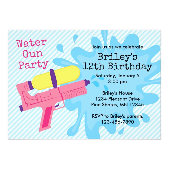 water gun party