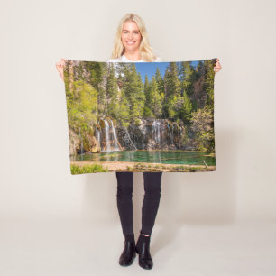 Water Hanging Lake Glenwood Springs, Colorado Fleece Blanket