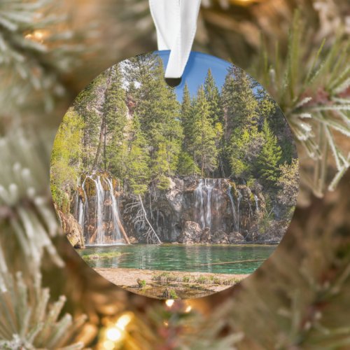 Water  Hanging Lake Glenwood Springs Colorado Ornament