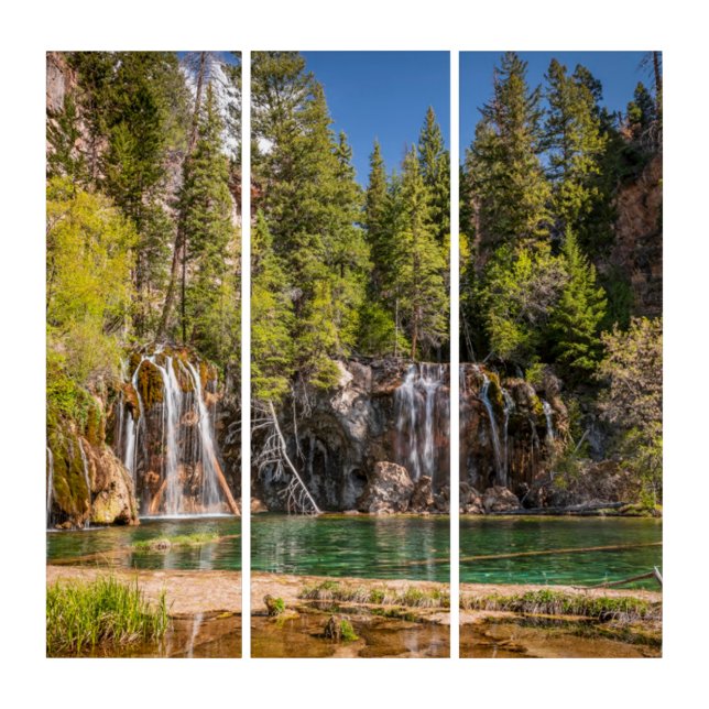 Water | Hanging Lake Glenwood Springs, Colorado Triptych (Front)