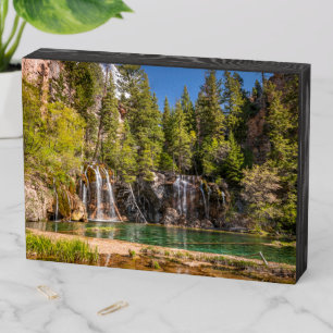 Water Hanging Lake Glenwood Springs, Colorado Wooden Box Sign