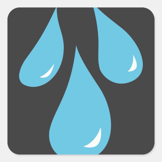 Water Hoodie Square Sticker (Front)