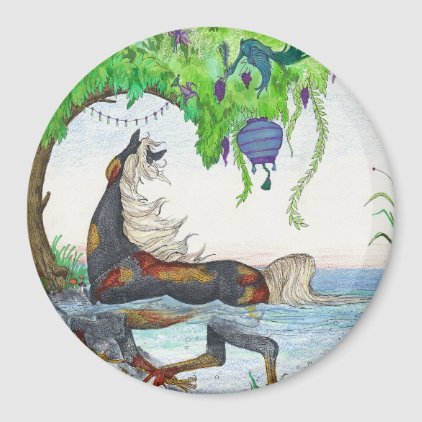 Water Horse Koi Horse with Phoenix Magnet